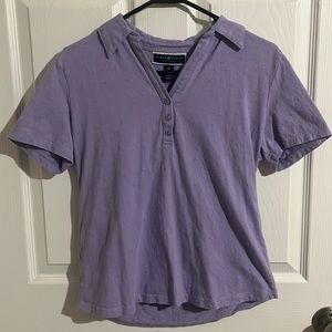 Purple collared shirt